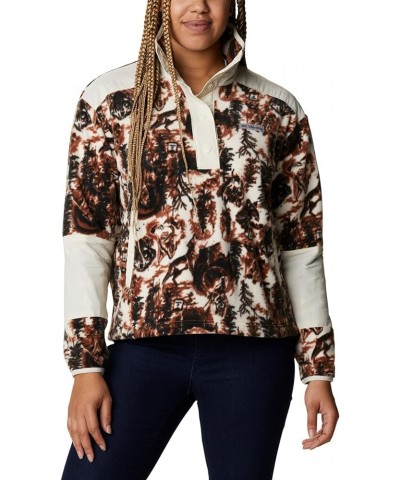 Women's Benton Springs Crop Pullover Chalk Wolfscape/Chalk $26.19 Jackets