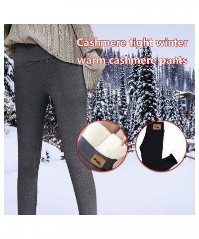 Winter Warm Leggings for Women High Waisted Sherpa Fleece Lined Legging Soft Thermal Velvet Thick Tights Pants 07 Gray $8.44 ...