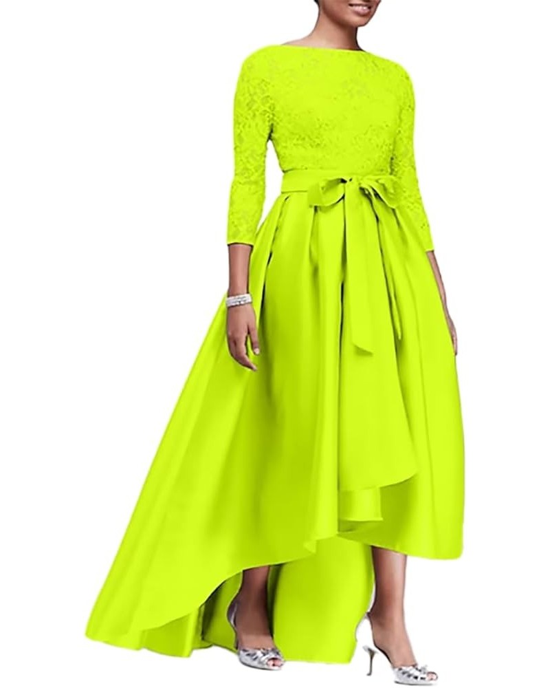 A-Line Elegant Mother of The Bride Dress Fall Wedding Guest Plus Size with Sash/Ribbon Appliques 2023 JH048 Lime Green $49.91...