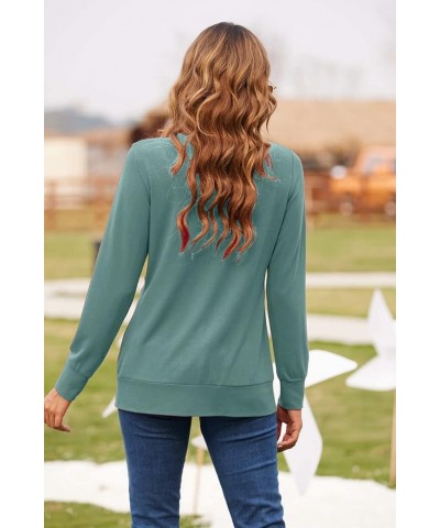 Womens Casual Lightweight Long Sleeve Cardigan Flowy Soft Open Front Knit Cardigan Sweaters Sage $16.10 Sweaters