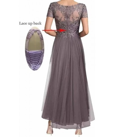 Bridesmaid Dresses for Wedding with Slit V Neck Ruffle Pleated Chiffon Long Formal Dress for Evening Party Steel Grey $23.78 ...