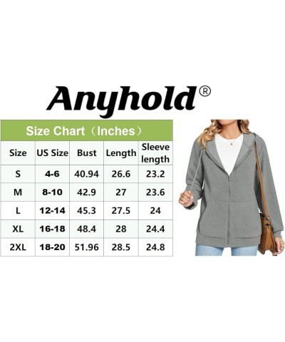 Women's Zip Up Hoodies Long Sleeve Outfits Sweaters Casual Loose Fit Drawstring Jackets Fall Clothes with Pockets Dark Grey $...