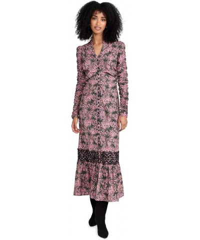 Women's Décorated Poplin Rouching Dress Petite Rose $88.03 Suits