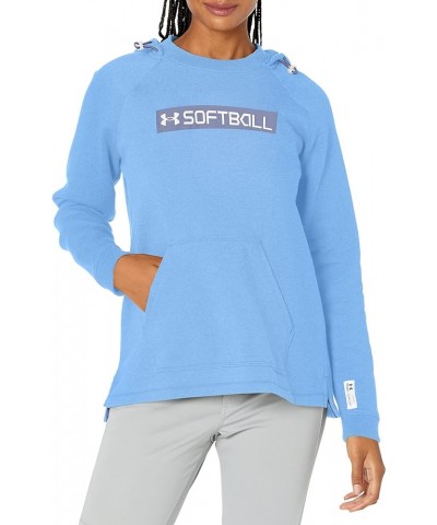 Women's Softball Hoodie 22 (475) Carolina Blue / Aurora Purple / White $31.34 Activewear