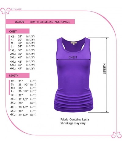 Women's Workout Tank Top Shirt - Racerback Casual Slim Fit Shirring Tops for Gym, Exercise, Yoga, Hiking Dusty Rose $12.67 Ac...