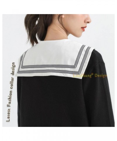 Fake Collar Detachable Half Shirt Blouse False Doll Collar Elegant Design for Women Girls Lapel-pointed $12.97 Blouses