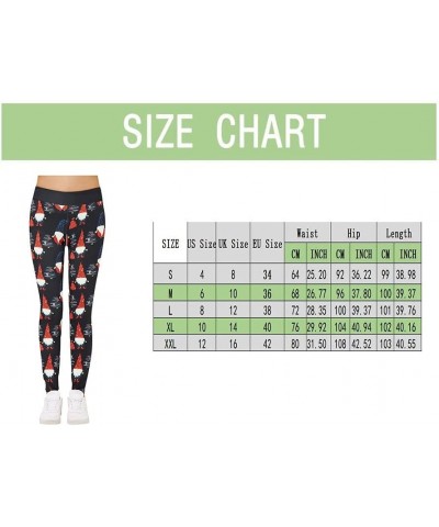 High Waist Fleece Lined Leggings Printed Casual Long All- Boot Pants Slim Pants Christmas Pattern Leggings Workout Red-e $10....