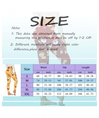 Womens Christmas Leggings Boot Casual Slim All- Leggings Christmas Women Pants High Waisted Novelty Red-e $8.26 Leggings