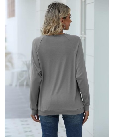 Women Crewneck Sweatshirt Long Sleeve Faith-Hope-Love Daisy Print Tunic Tops Loose Fit Pullovers Shirts Grey $17.66 Hoodies &...