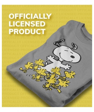 Peanuts - Snoopy Silhouette Pattern - Women's Long Sleeve V-Neck Graphic T-Shirt Purple $9.02 T-Shirts