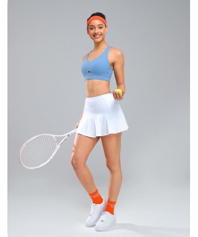 Women’s Tennis Golf Skirts with Shorts Pockets High Waisted Sports Athletic Skorts Skirt… 1 White $11.75 Skirts