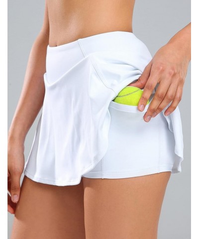 Women’s Tennis Golf Skirts with Shorts Pockets High Waisted Sports Athletic Skorts Skirt… 1 White $11.75 Skirts