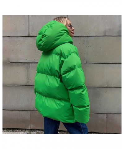 Women's Packable Down Jacket Hooded Puffer Jacket Lightweight Winter Coat Adult Medium Winter Coat A-green $26.26 Jackets