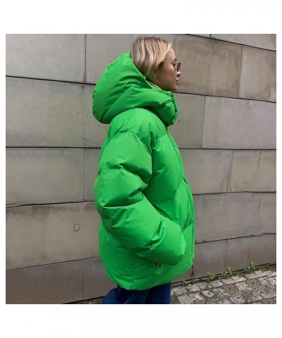 Women's Packable Down Jacket Hooded Puffer Jacket Lightweight Winter Coat Adult Medium Winter Coat A-green $26.26 Jackets